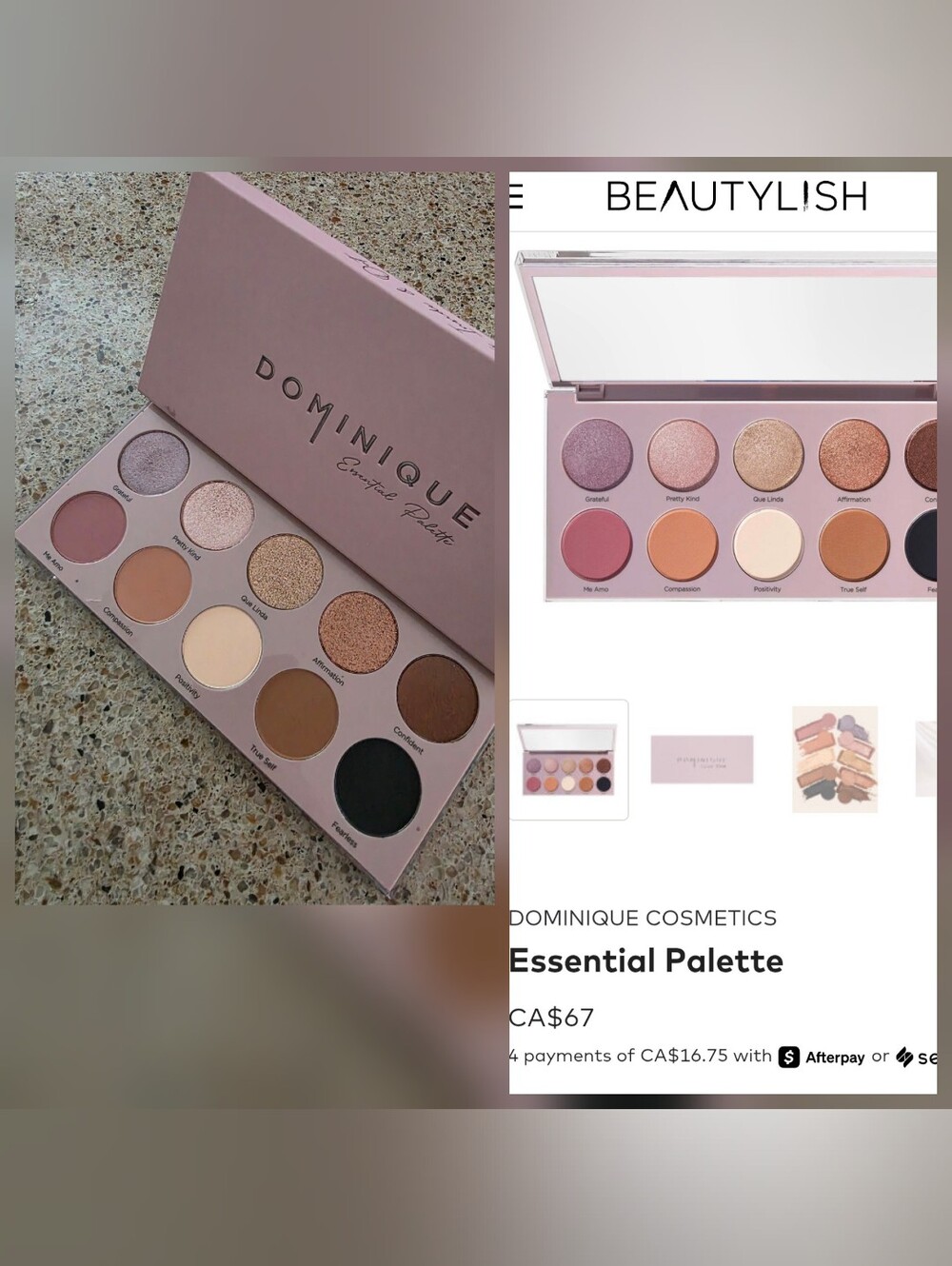 Dominique Cosmetics Essential Eyeshadow Palette